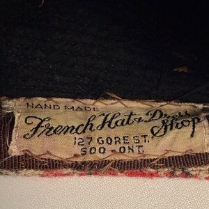 French Hat & Dress Shop Black Fabric